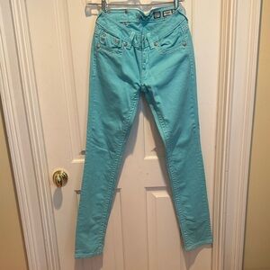 Miss Me turquoise jean pants